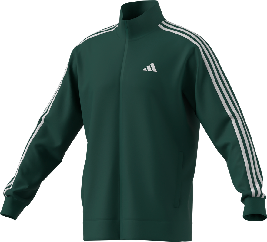 Train Essentials 3-Stripes Training Hooded Track Top