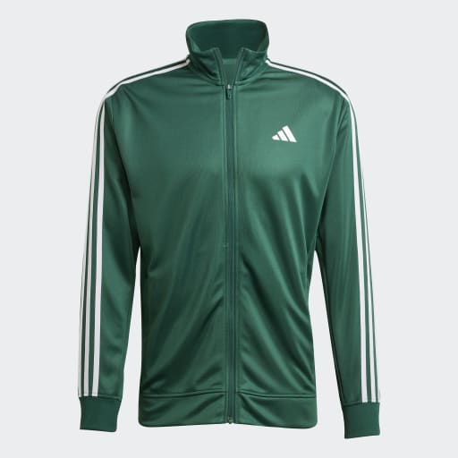 Train Essentials 3-Stripes Training Hooded Track Top